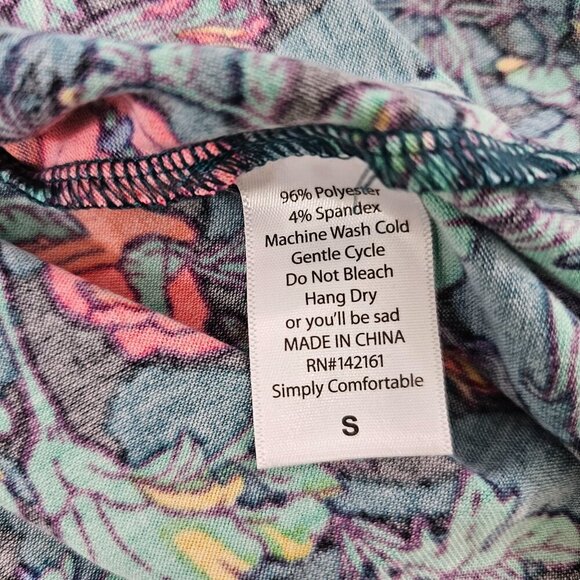 Lularoe RANDY Women's Floral Print Top - Size Small NWT - Picture 10 of 15